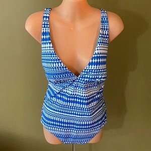 Echo Design Geo Atlantis Cross Back Swimsuit